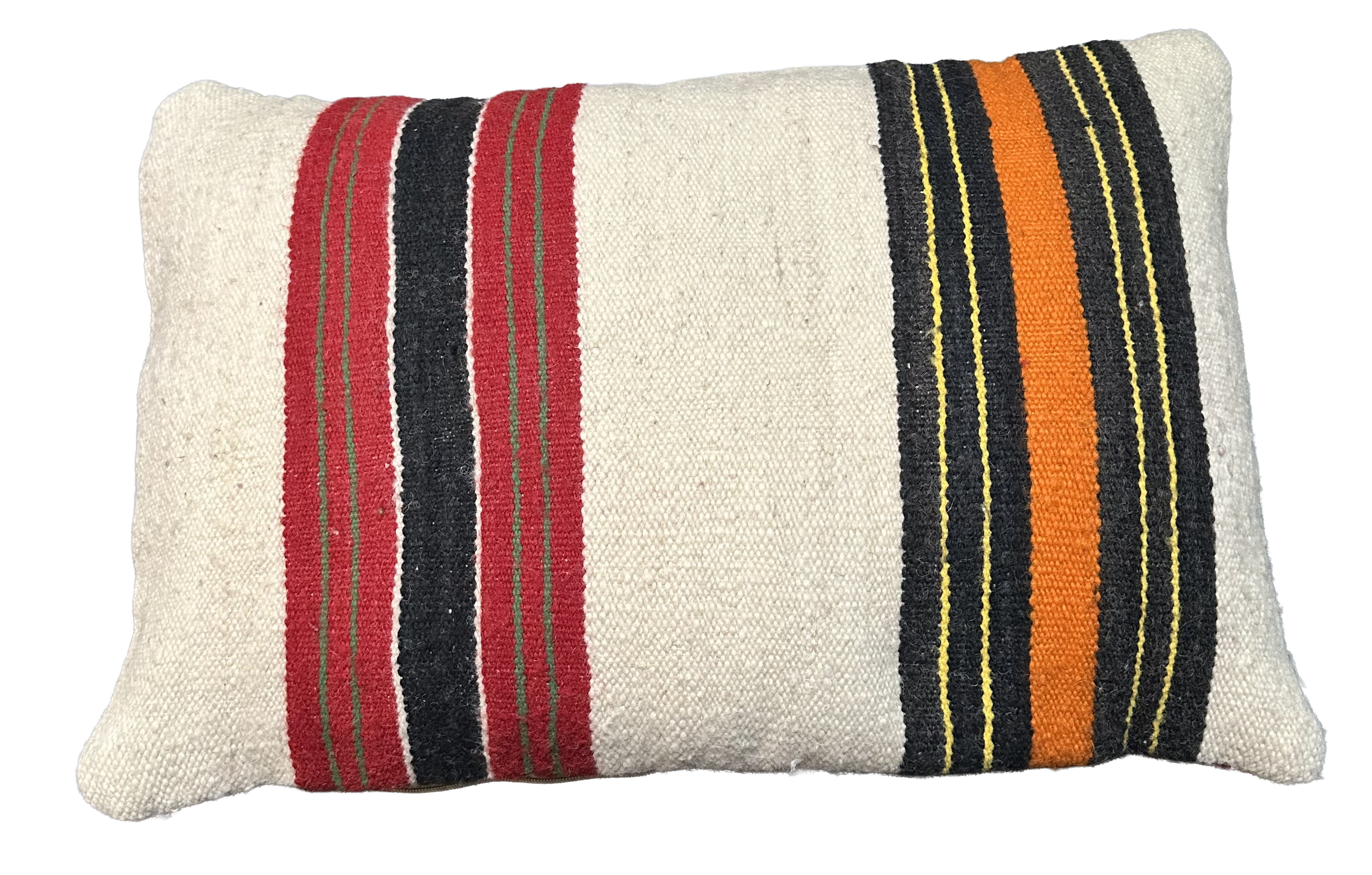 Marokkaans kussen - rood met neon mix - 60 x 40 cm