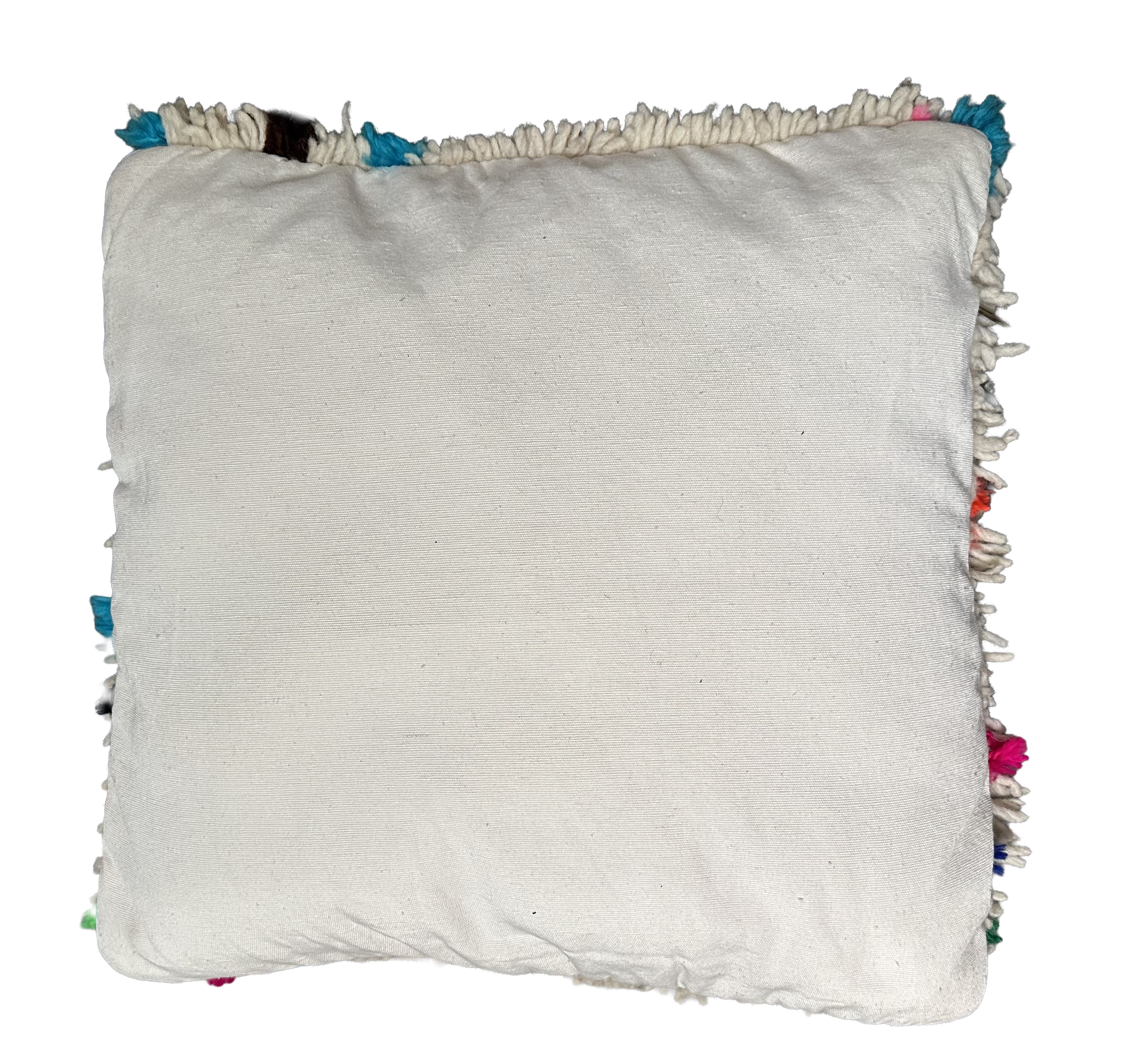 Marokkaans kussen - wit Azilal - 45 x 40 cm