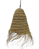 Hanglamp gevlochten - naturel - hoogte 50 cm