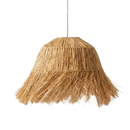 Hanglamp gevlochten Fringy - naturel - hoogte 50 cm x dia 40 cm