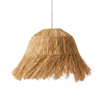 Hanglamp gevlochten Fringy - naturel - hoogte 50 cm x dia 40 cm