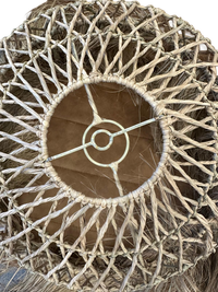 Hanglamp gevlochten Fringy - naturel - hoogte 45 cm x dia 40 cm