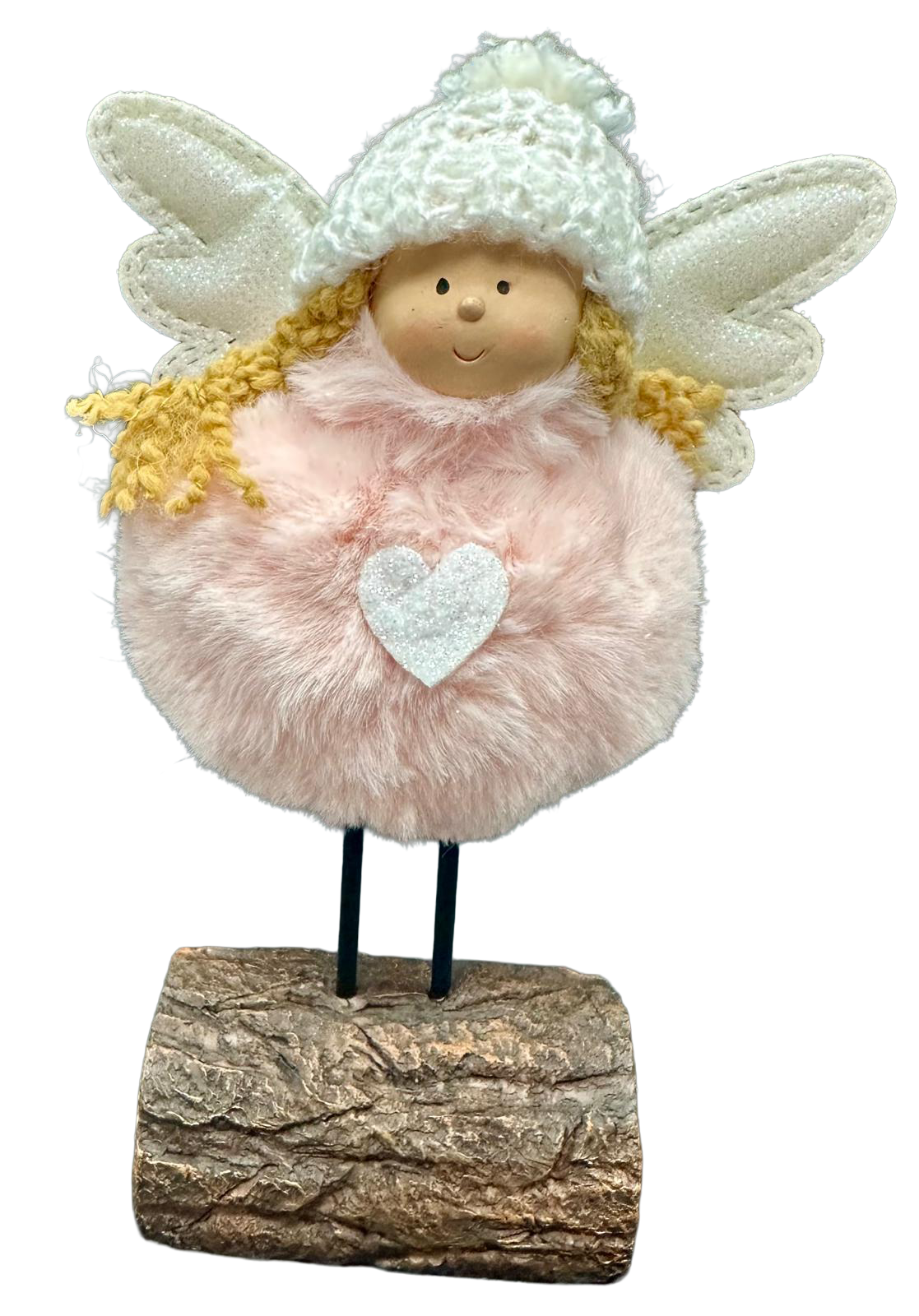 Engeltje op standaard - roze
