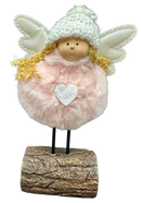 Engeltje op standaard - roze