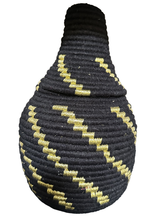 Berbermand M - zwart+goud