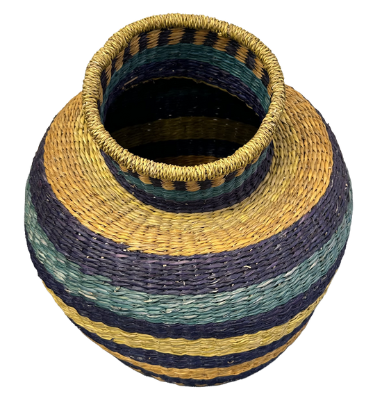 Gevlochten zeegras XL mand / vaas