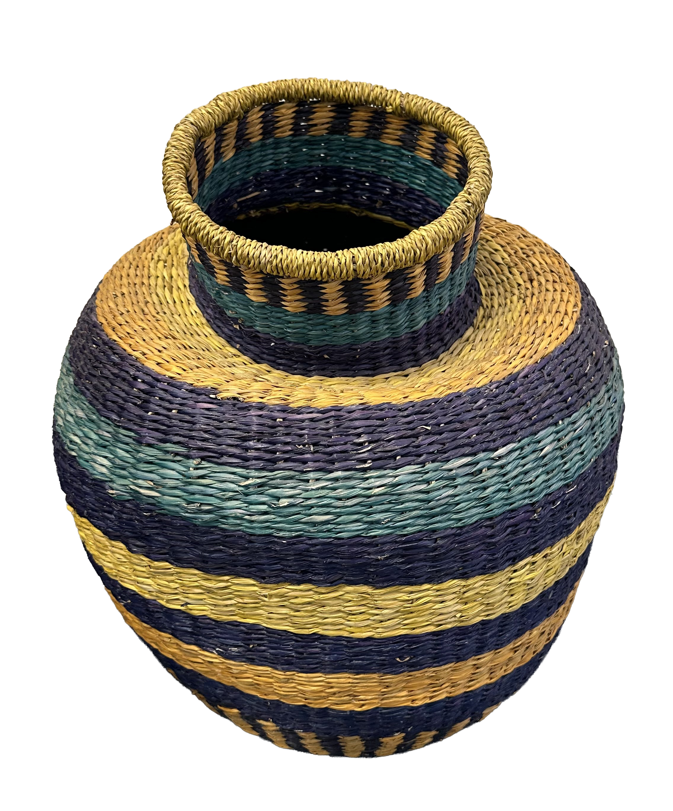 Gevlochten zeegras XL mand / vaas