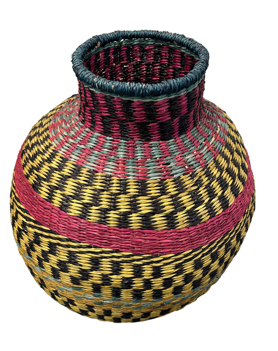 Gevlochten zeegras XL mand / vaas