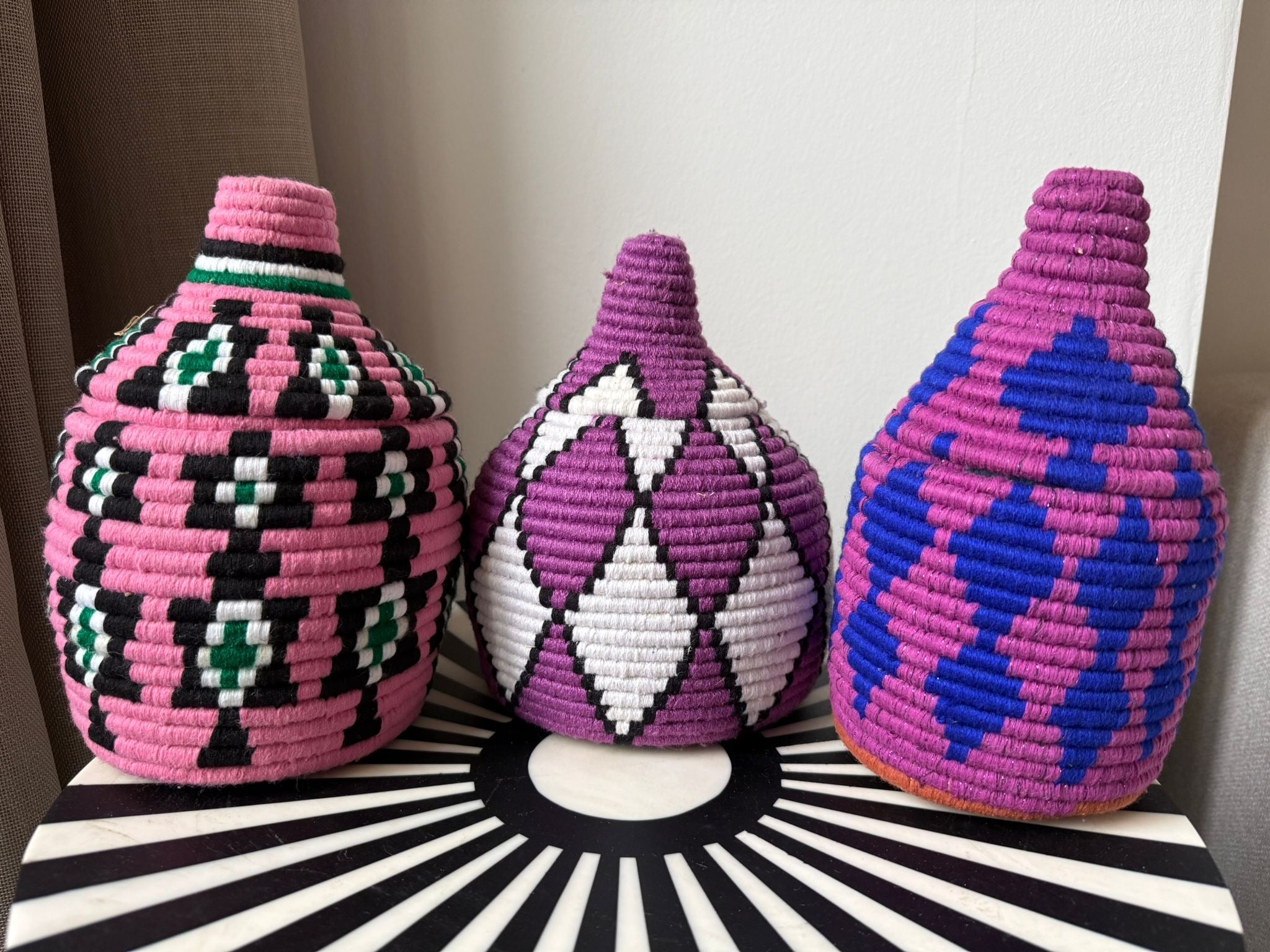 Berber mand S - multi ster - paars/glitter/blauw