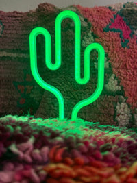 LED Cactus met neonlicht
