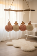 Deco hangers meisje & jongen - set van 4