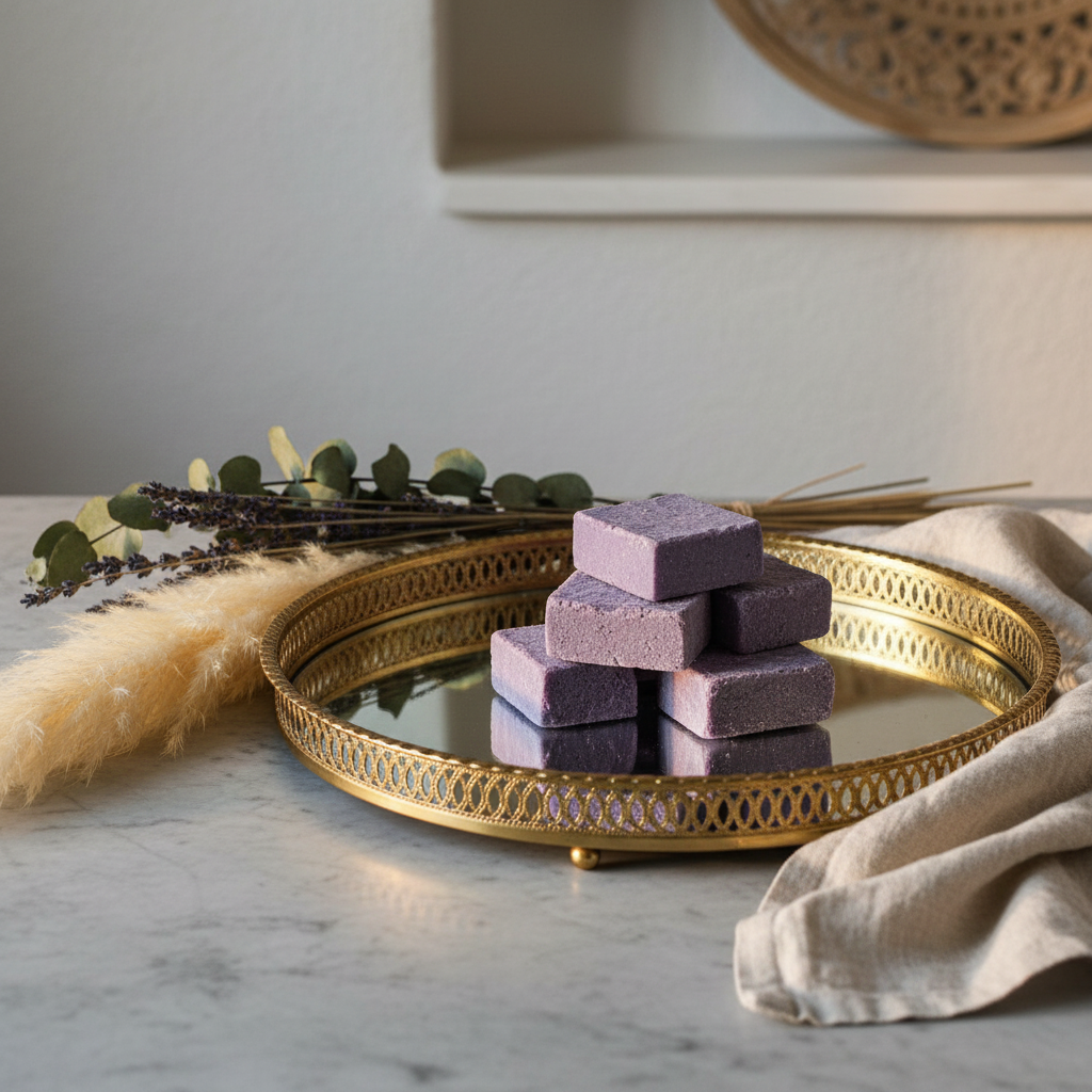 Lavendel geurblokjes - cadeau set van 5 stuks