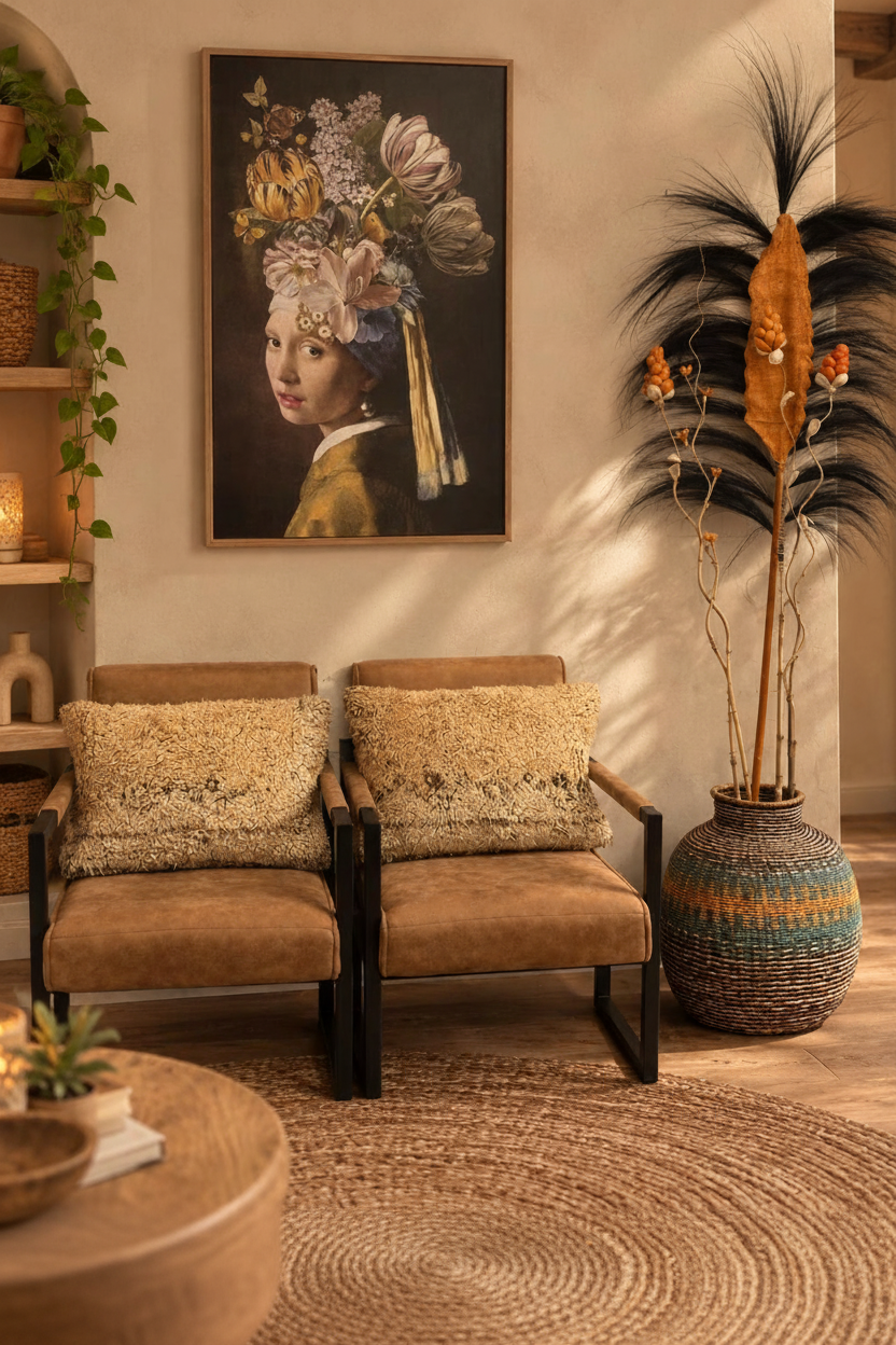 Zeegras XL Mand – Bohemian Sfeerfoto